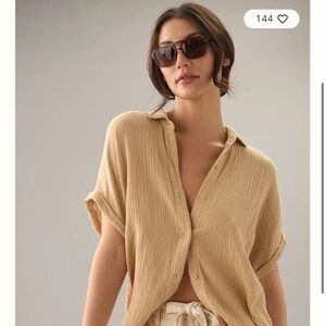 Anthropologie button down tshirt